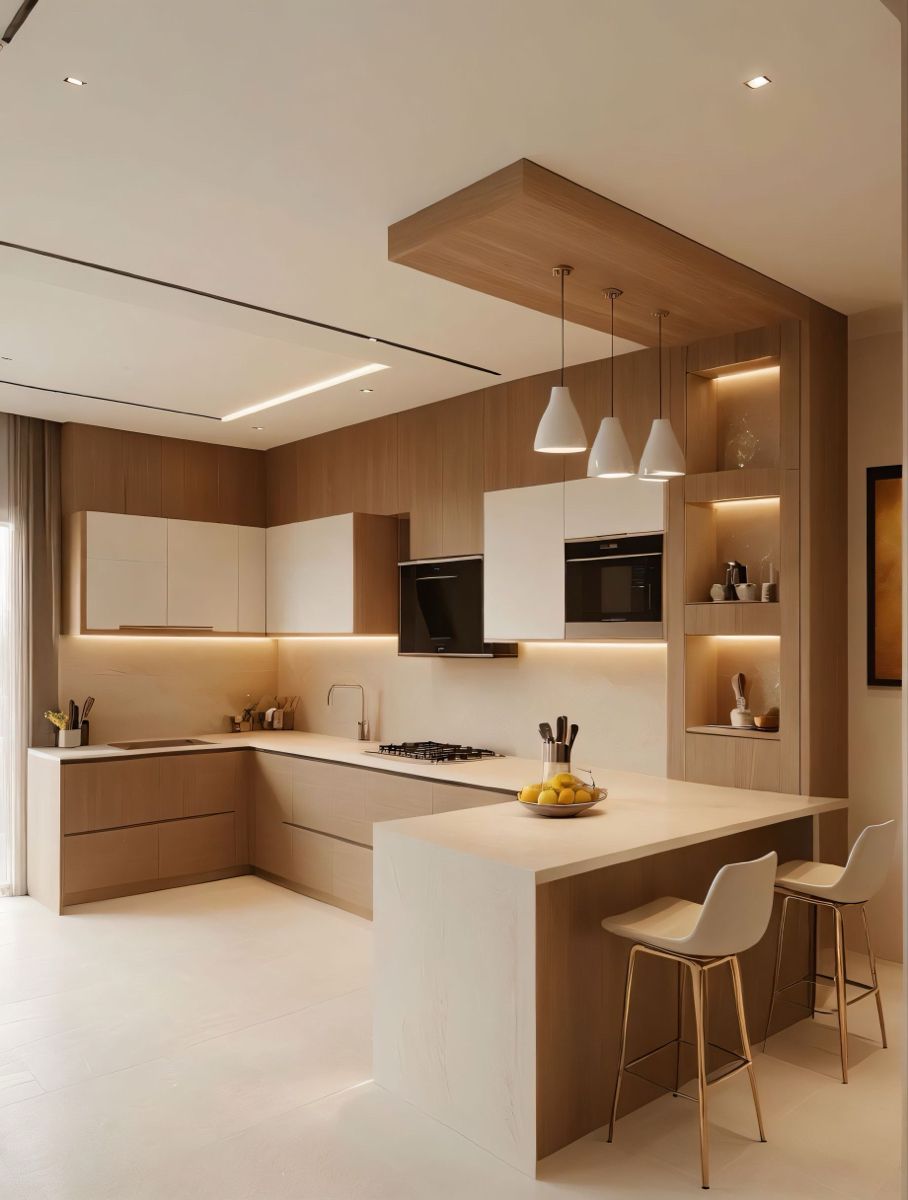 Peninsula luxury modular kitchen